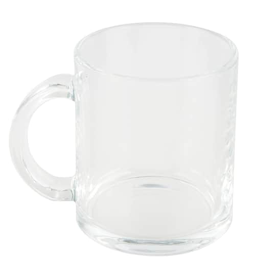 11oz. Clear Glass Sublimation Mug by Make Market&#xAE;